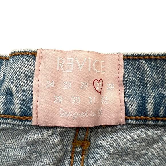 Revice Women’s Beverly Drive Button Fly Long Bermuda Denim Jeans Shorts Size 27 - Picture 4 of 11
